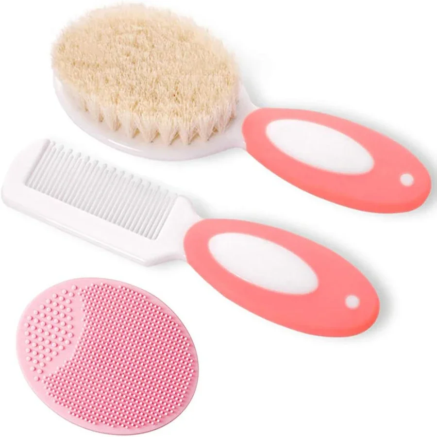 Swim Cap Silicone - Baby Hair Brush Set for Newborn