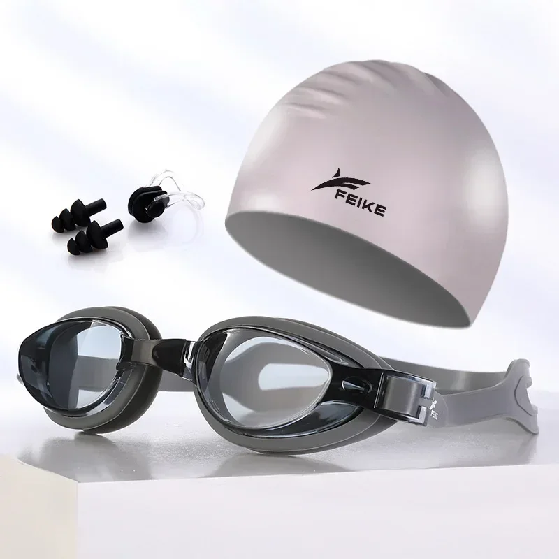 Swim Cap Silicone - 2025 Myopia Swimming Goggles Swim Cap