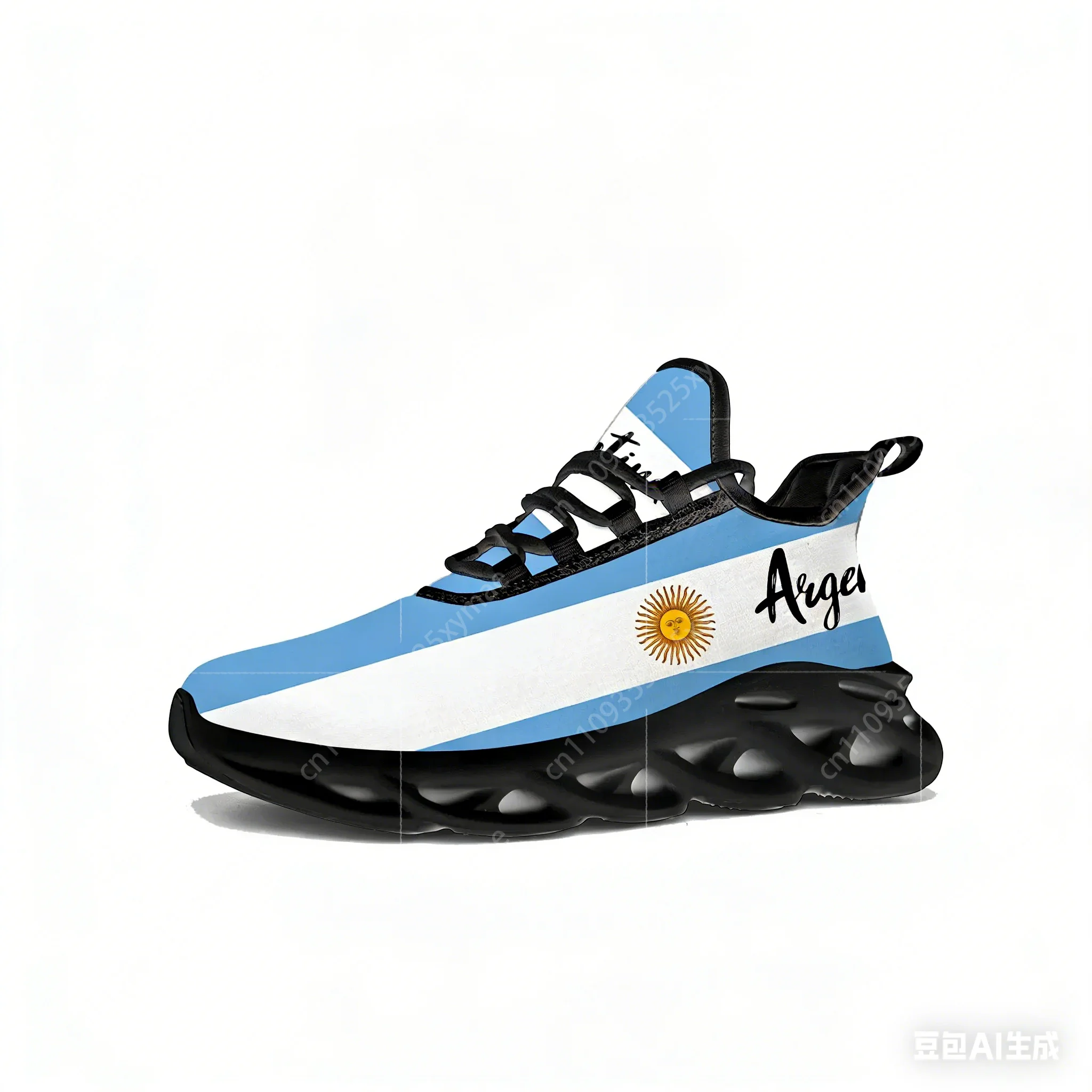 Sports Equipment For Running - Argentine Flag Flats Sneakers Mens Womens