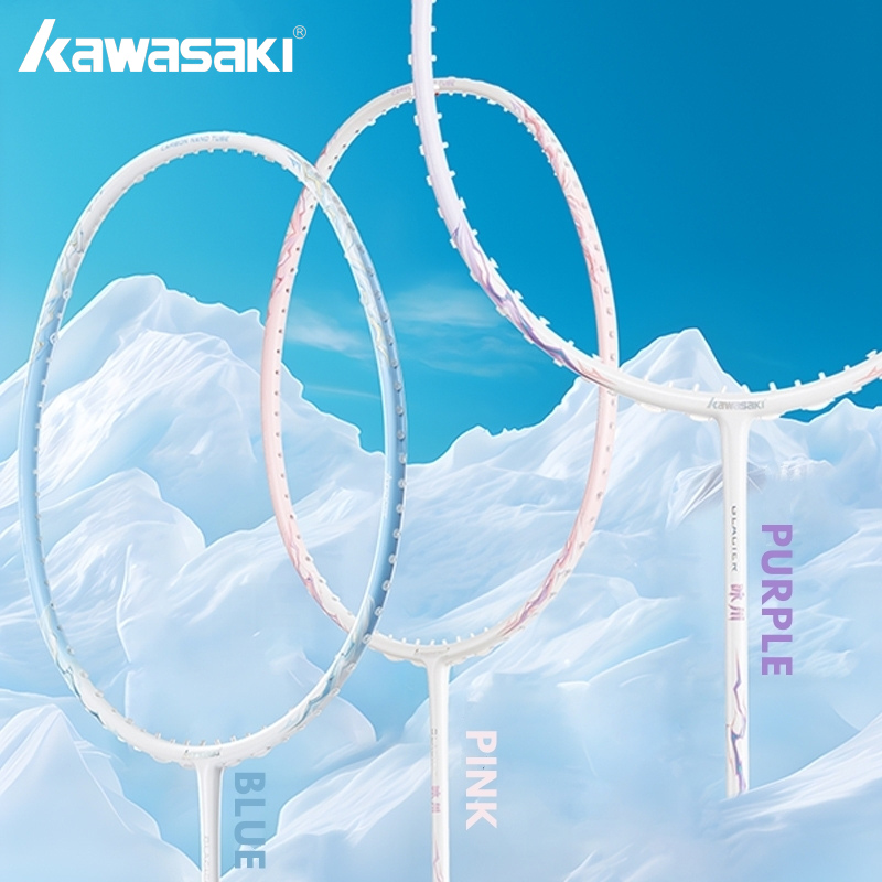 Badminton Racket Carbon - Kawasaki GLACIER 5U Badminton Racket Highly