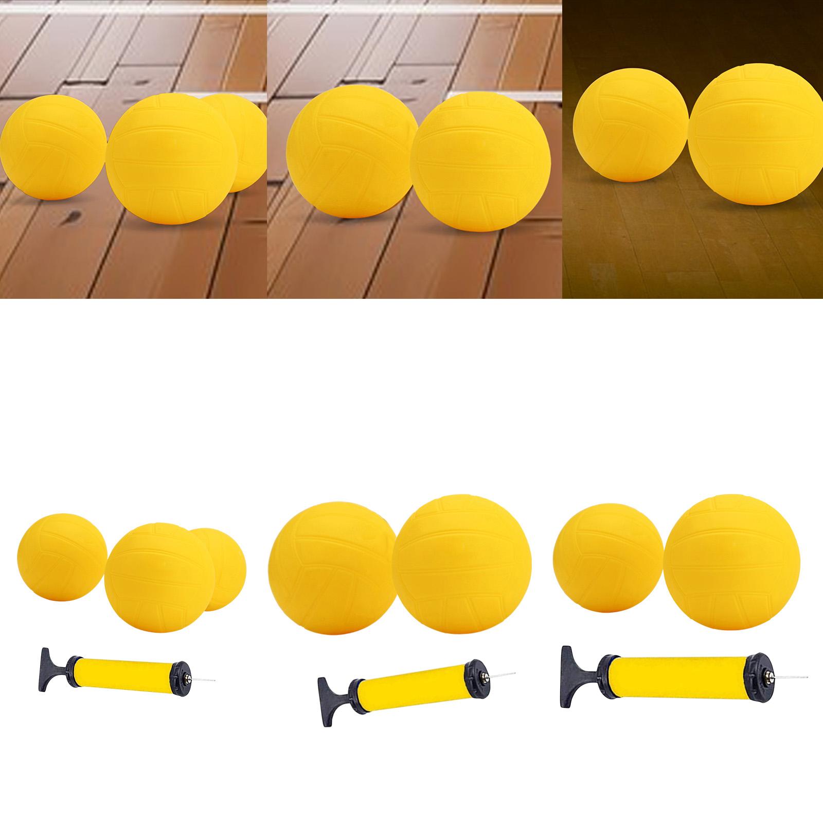 Spike Ball Game - Inflatable Mini Volleyball Yellow PVC Soft