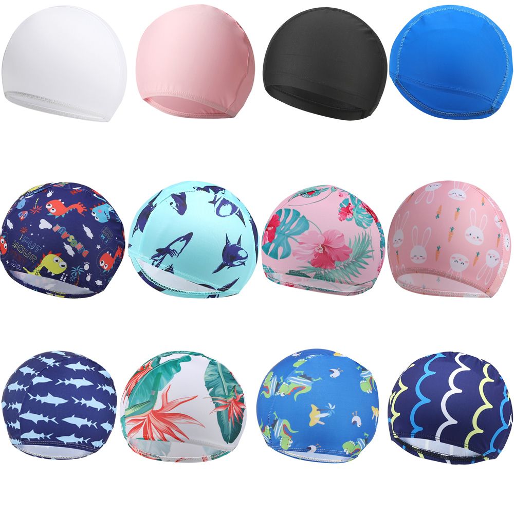 Cartoon  Children Boys Girls H - Swim Cap Silicone 评论和价格