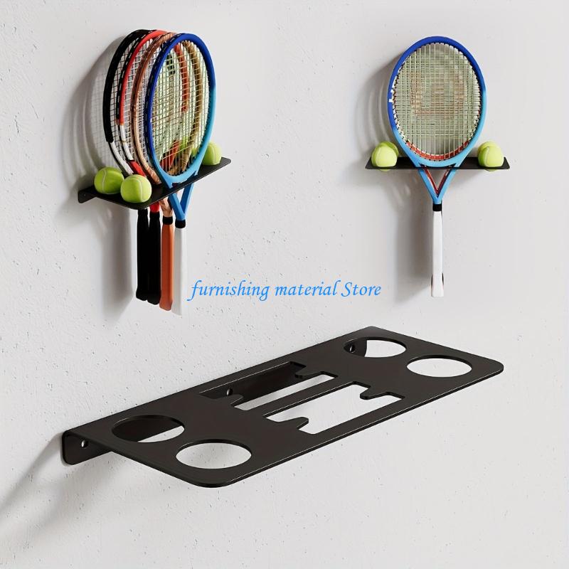 Y5GD Black Wall Mounted Tennis - Sports Equipment Storage 评论和价格