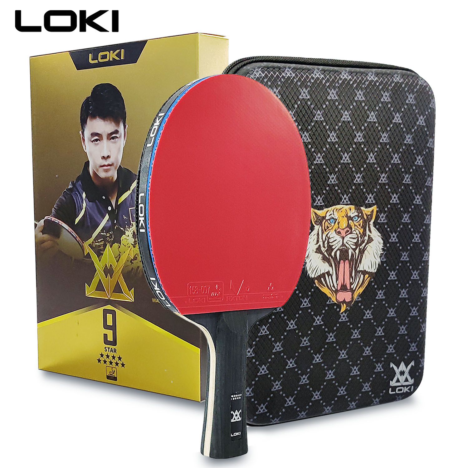 LOKI 9 Star Table Tennis Racke - Badminton Racket Carbon 评论和价格