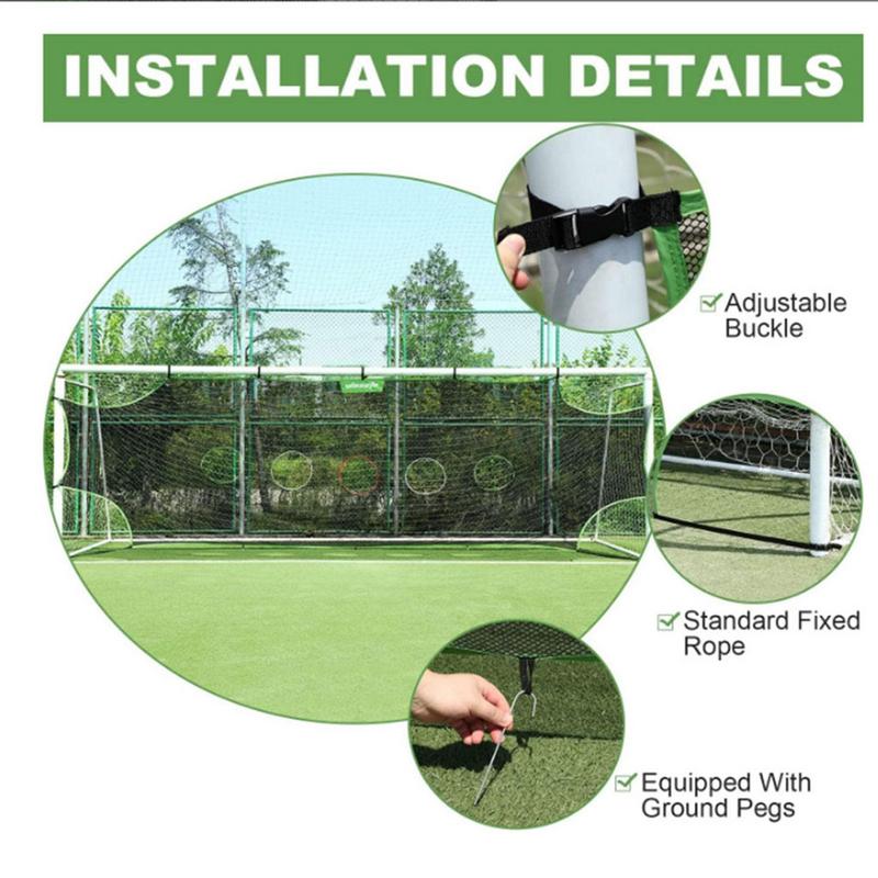 1/3 Hole Football Goal Net Det - Spike Ball Game 评论和价格