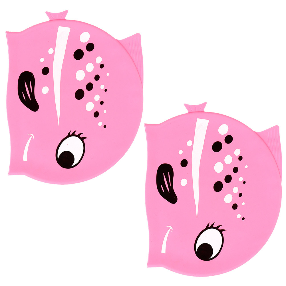 2Pcs Childrens Silicone Swimmi - Swim Cap Silicone 评论和价格