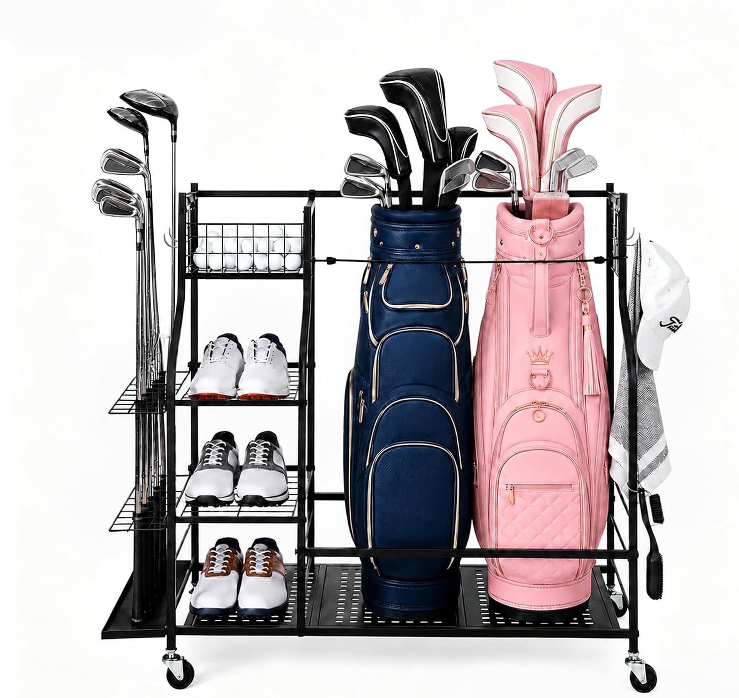 Heavy Duty Golf Bag Storage Ra - Sports Equipment Garage Storage 评论和价格