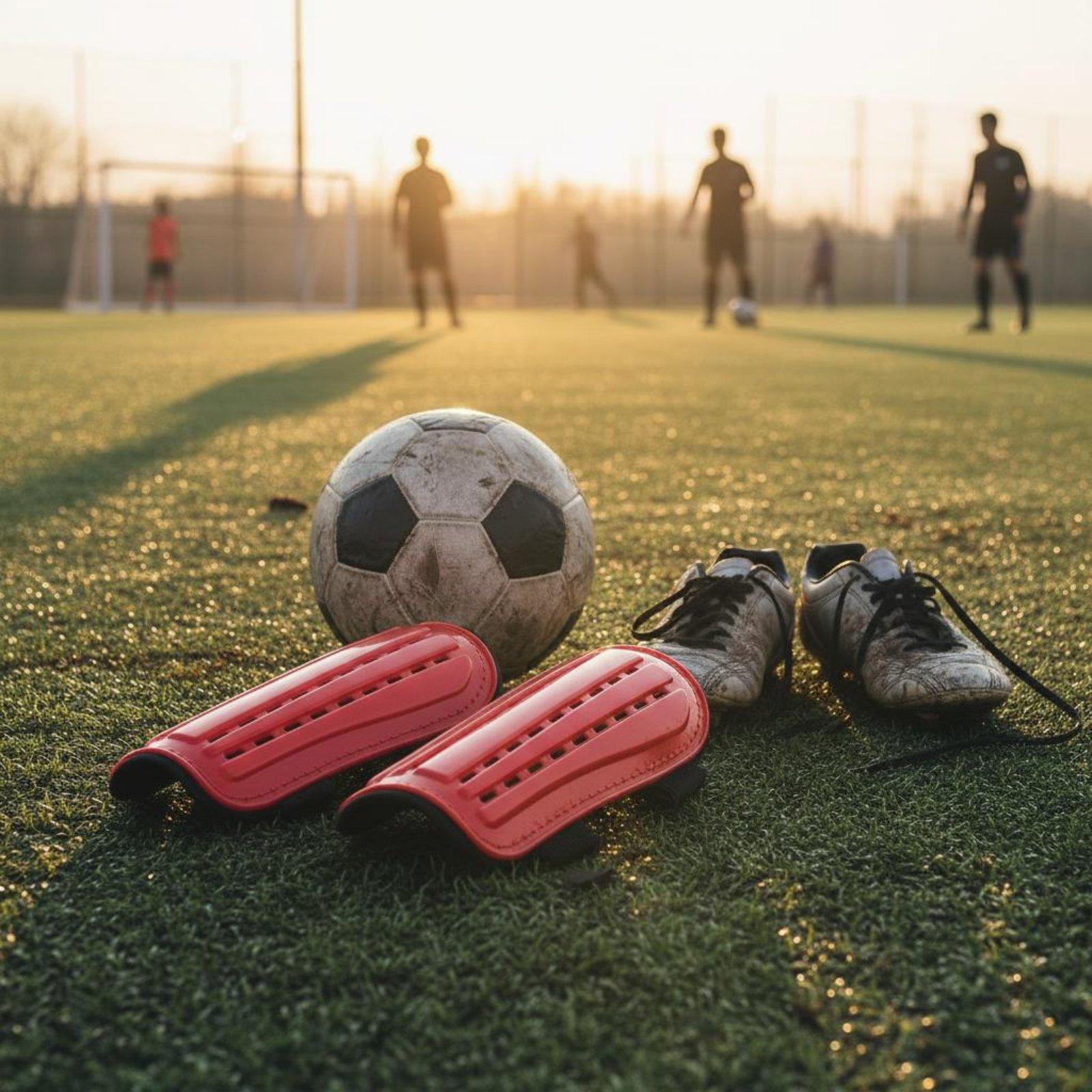 Soccer Shin Guards with Fasten - Sports Equipment Training 评论和价格