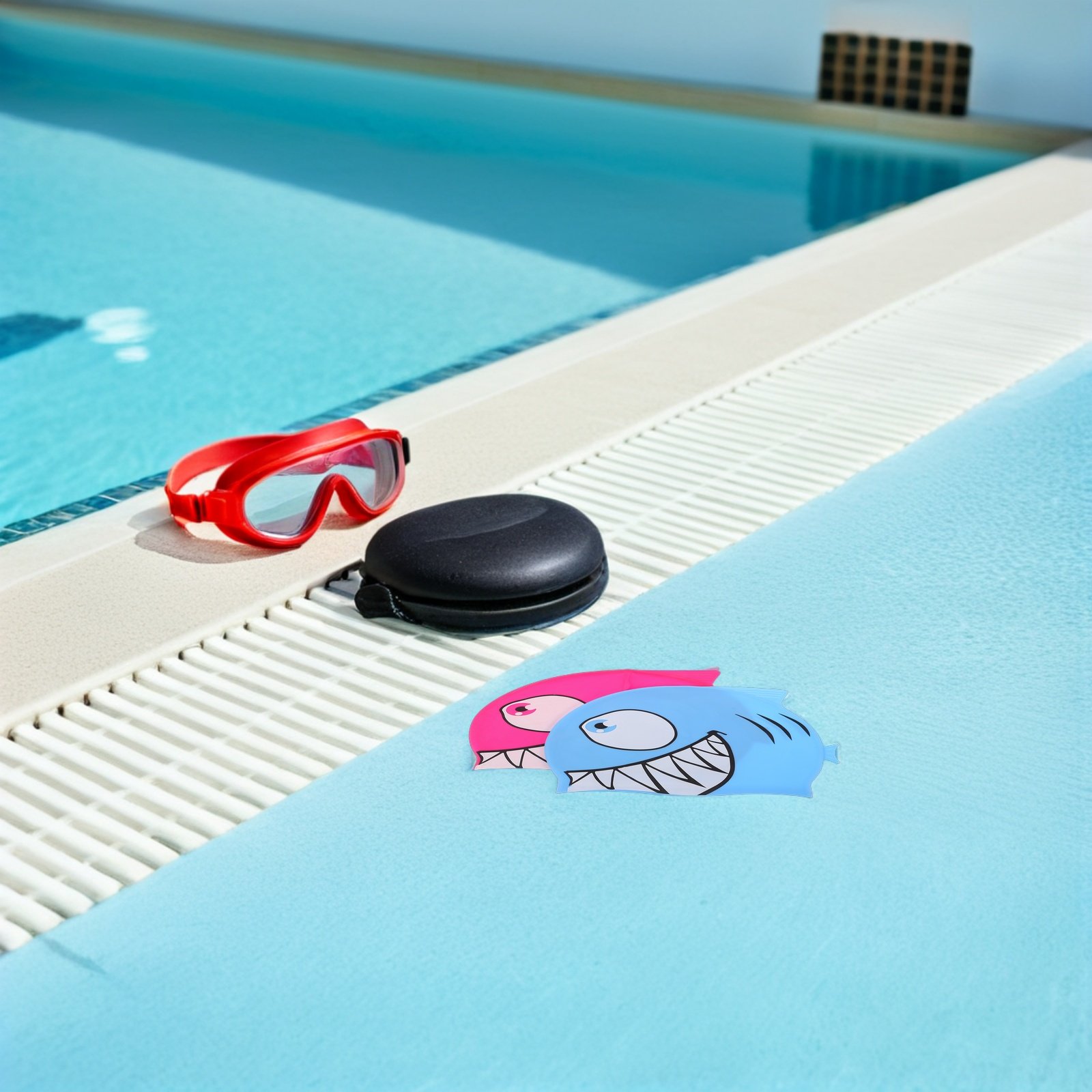 2Pcs Children Silicone Swim Ca - Swim Cap Silicone 评论和价格