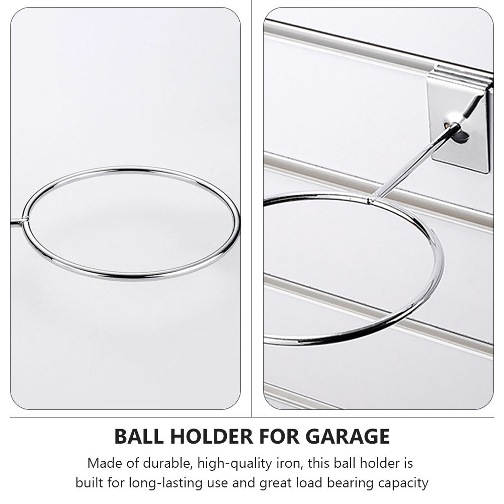 5Pcs Basketball Ball Rack Wall - Sports Equipment Garage Storage 评论和价格
