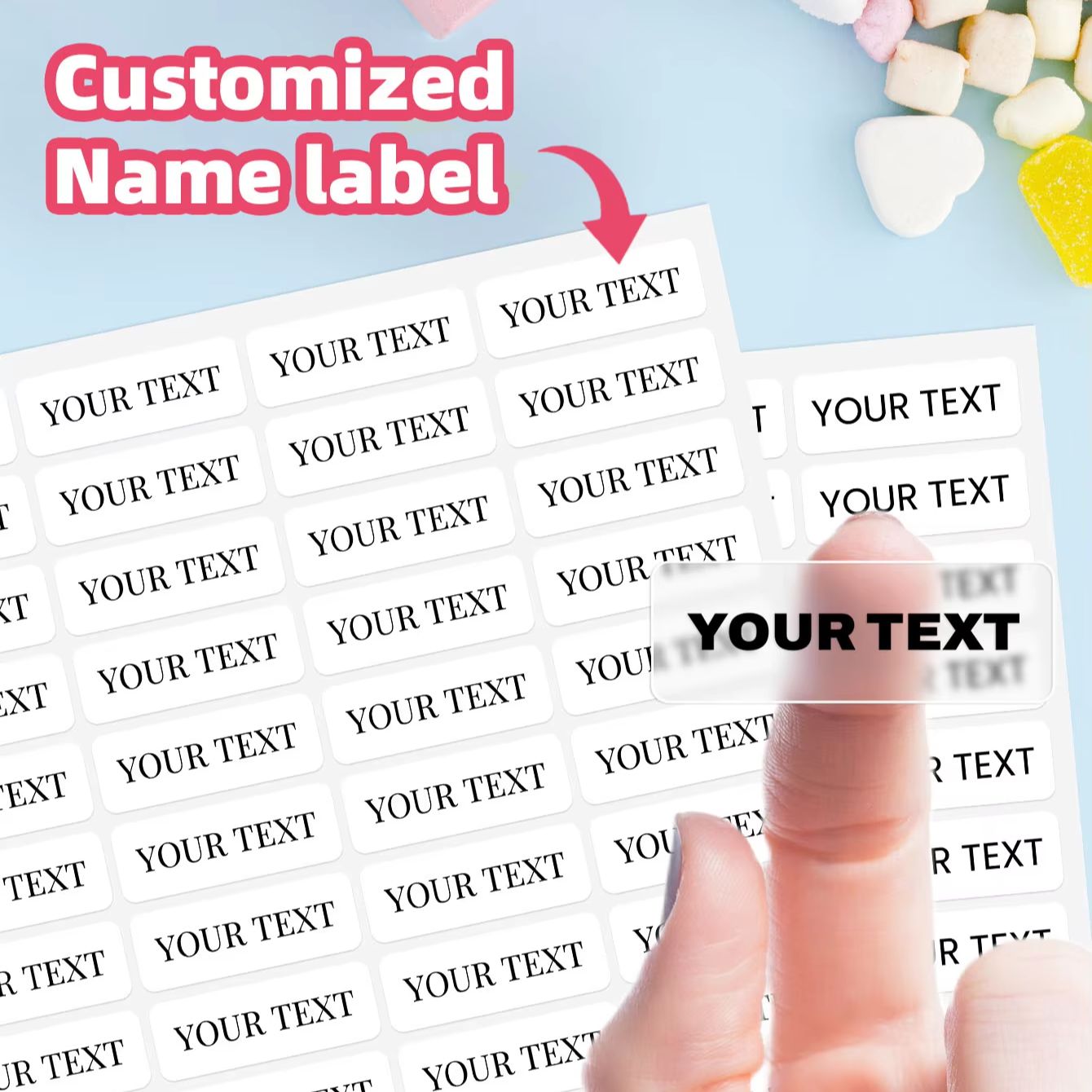 1-600PCS Custom Name Stickers, - Sports Equipment Storage 评论和价格