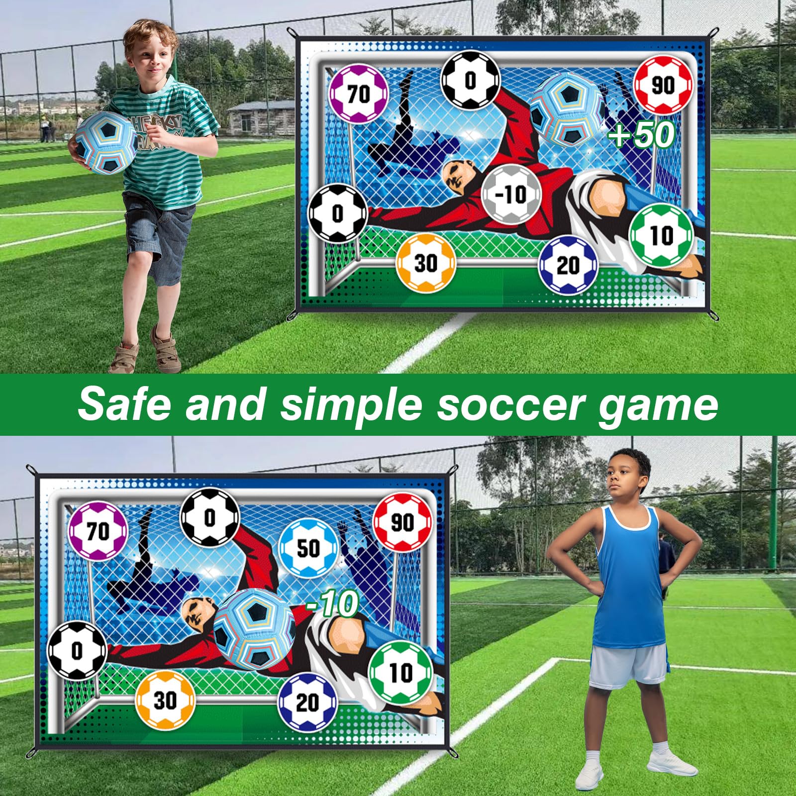 150CM Soccer Game Mat Set Outd - Sports Equipment For Boys 评论和价格