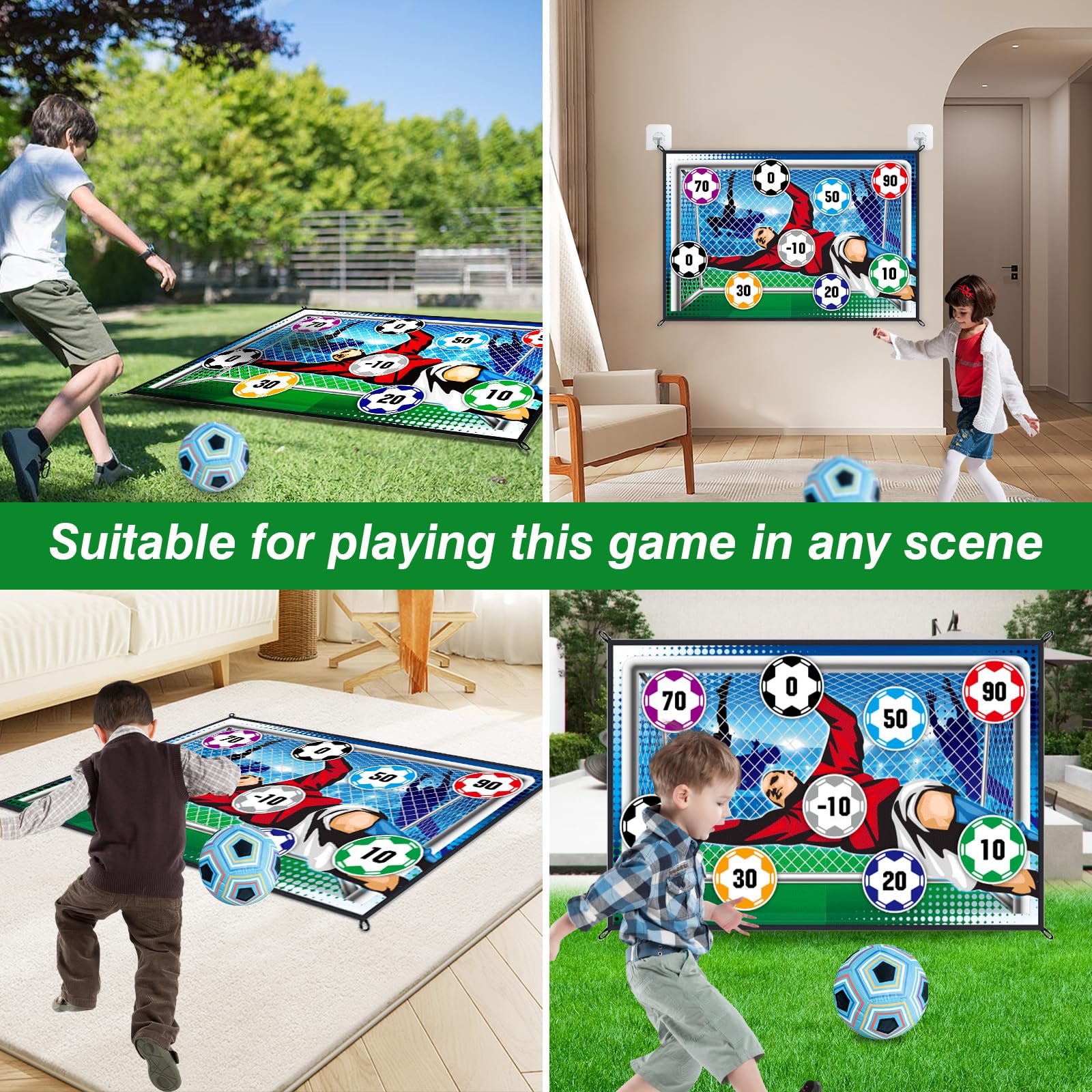 150CM Soccer Game Mat Set Outd - Sports Equipment For Boys 评论和价格