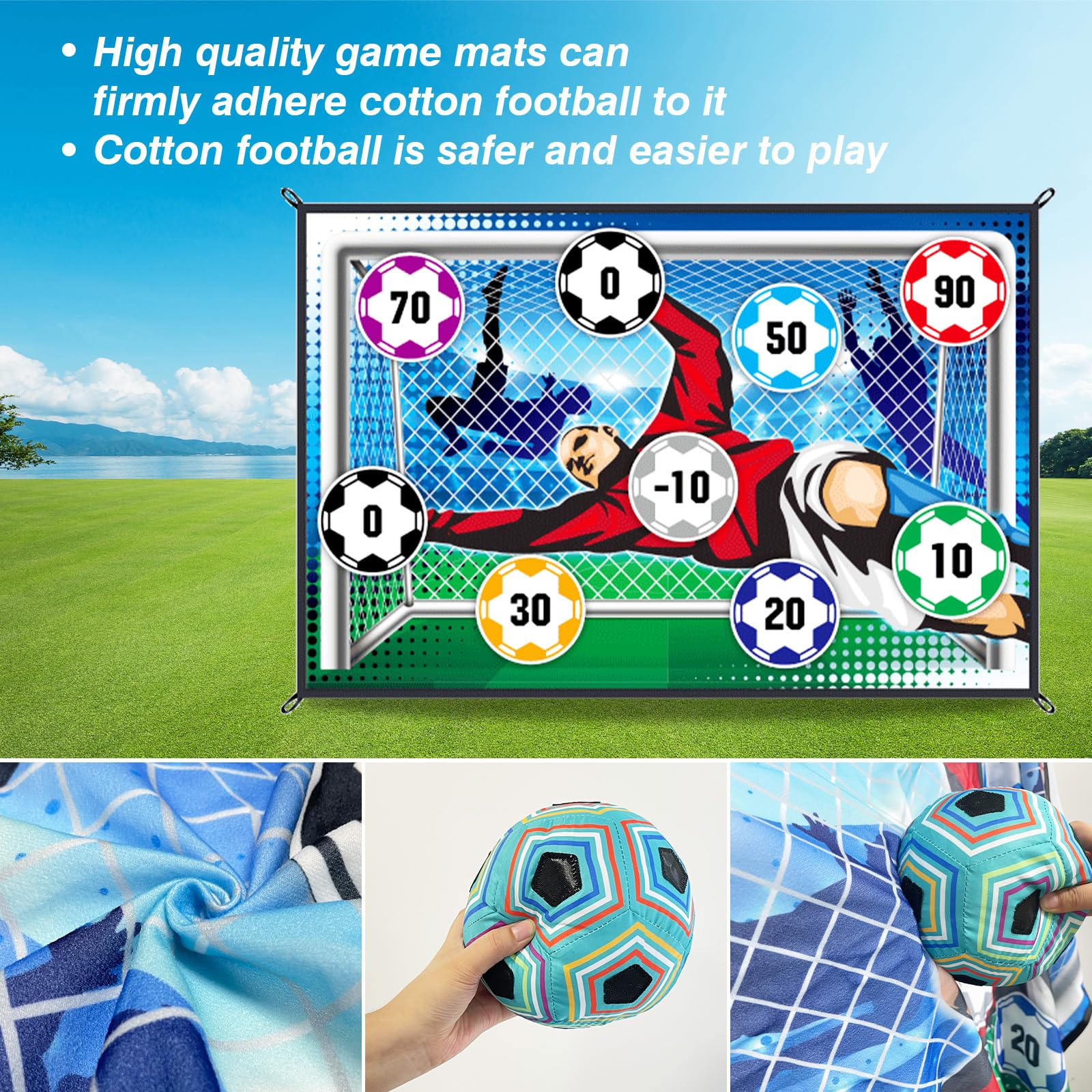150CM Soccer Game Mat Set Outd - Sports Equipment For Boys 评论和价格